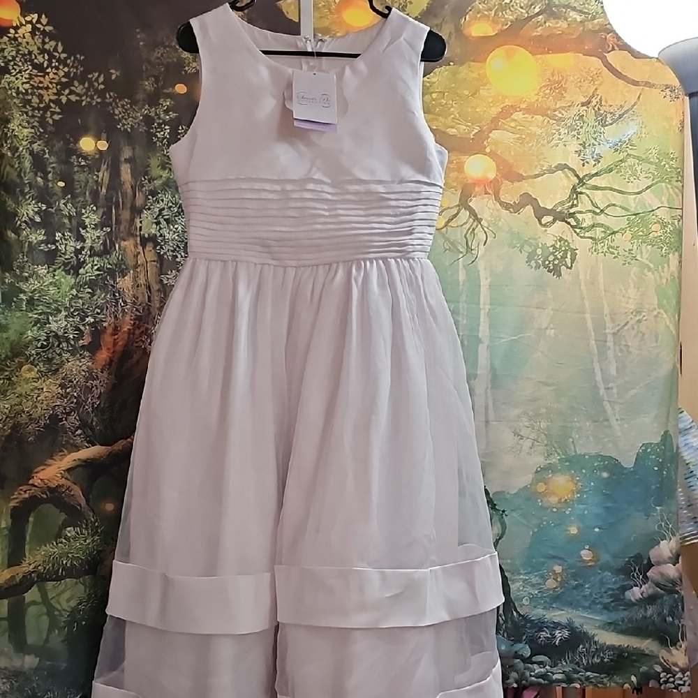 Sweetie Pie Collection White Formal Kids Dress SZ 12.5Communion Baptism Wedding
